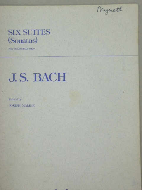 Six Suites for Violincello
