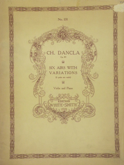 Six Airs With Variations Op. 89