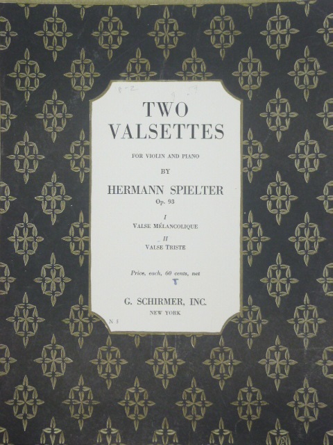 Two Valsettes Op. 93