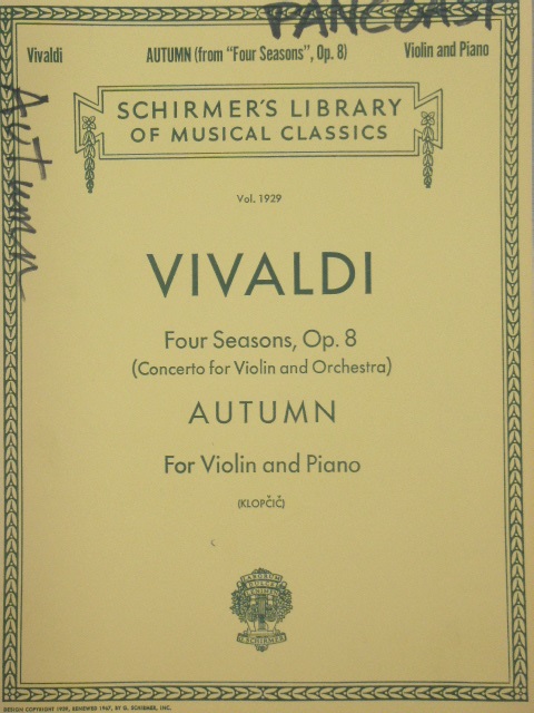 Four Seasons Op. 8 Autumn