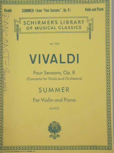 Four Seasons Op. 8 Summer