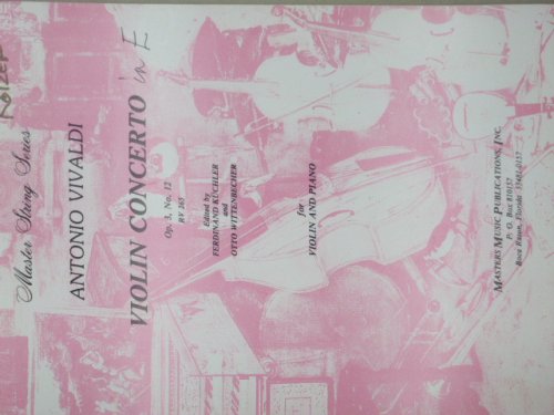 Violin Concerto in E Op. 3 No. 12