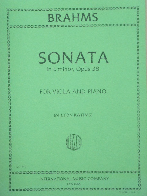 Sonata in E minor Op. 38