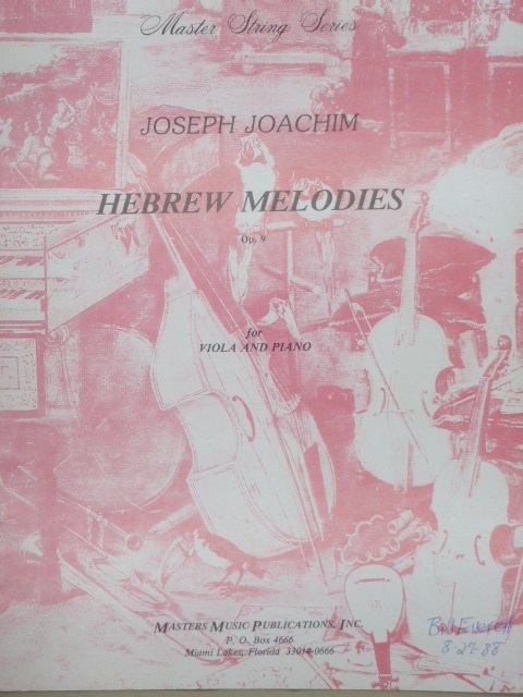 Hebrew Melodies Op. 9