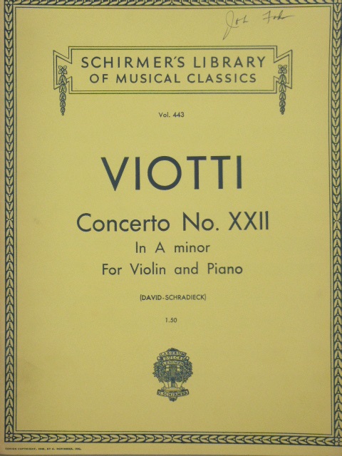 Concerto No. 22 for Violin