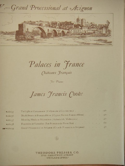 COLLECTION: Two pieces by James Francis Cooke