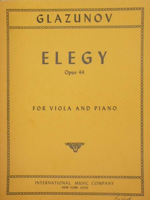 Elegy Op. 44