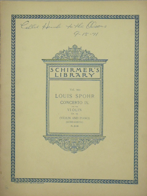 Concerto No. 9 for Violin Op. 55