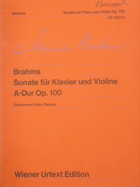 Sonate for Piano and Violin Op. 100