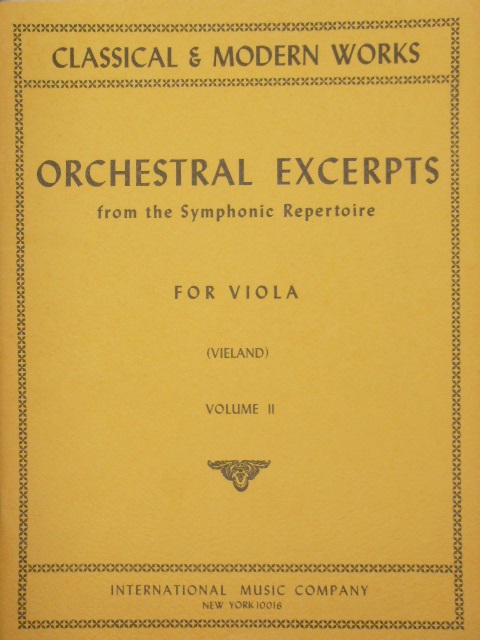 ALBUM: Orchestral Excerpts for Viola Vol. 2