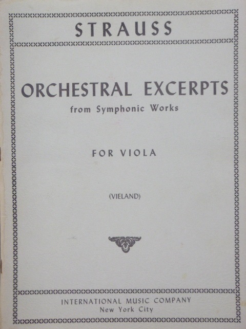 ALBUM: Orchestral Excerpts for Viola