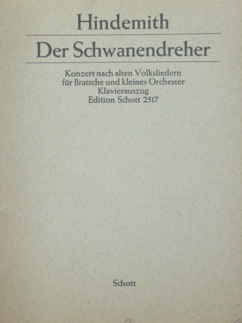 Der Schwanendreher (Concerto Based on Old Folk Songs)