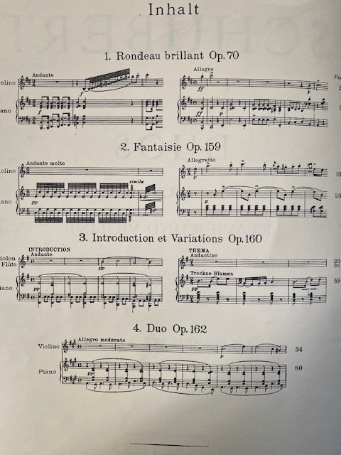 ALBUM: Duos for Piano and Violin Op. 70, 159, 160, 162