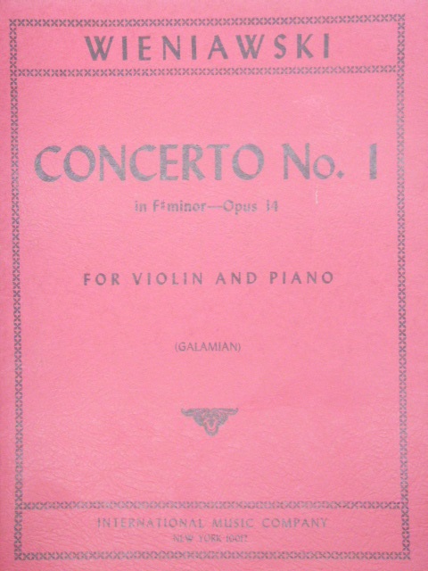 Concerto No. 1 for Violin Op. 14