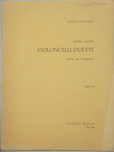 Twelve Light Violoncello Duets Op. 2 Book 2
