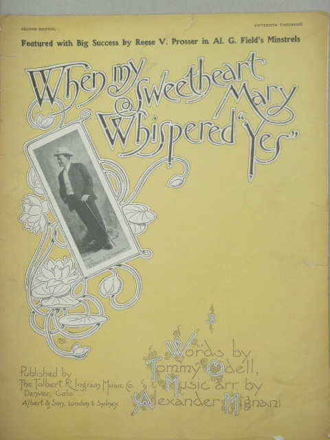 When My Sweetheart Mary Whispered 