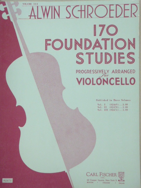 170 Foundations Studies for Cello Vol. 3