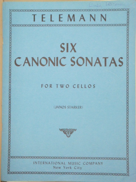 Six Canonic Sonatas for Two Cellos