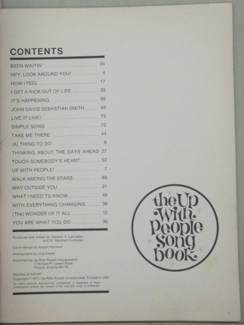 The Up With People Songbook Vol. 2