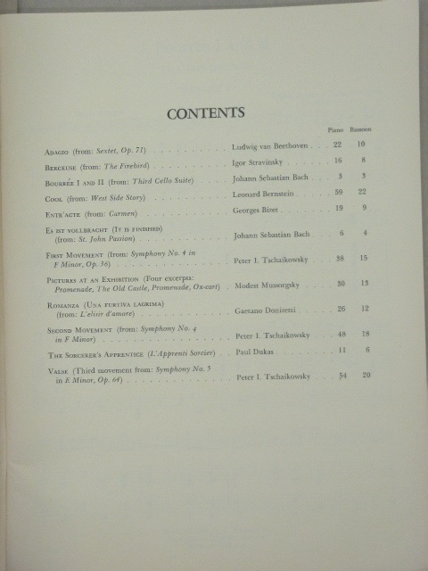 Solos for the Bassoon Player