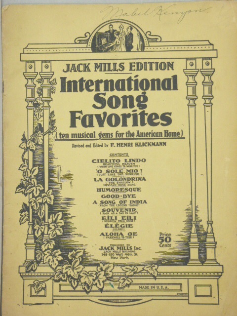 Jack Mills International Song Favorites (Album)