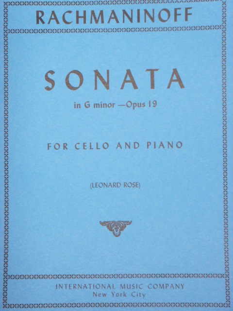 Sonata Op. 19 for Cello and Piano