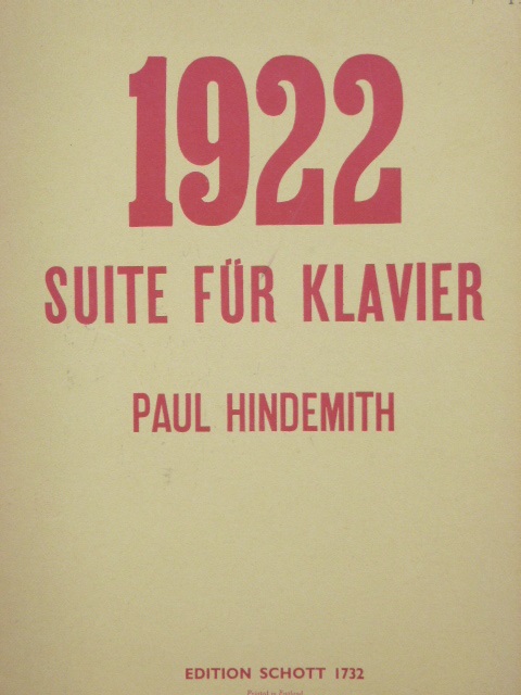 1922 Suite for Piano