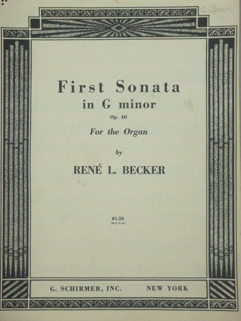 First Sonata in G Minor - Op. 40