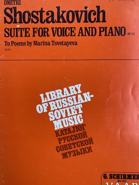 Suite for Voice and Piano Op. 143