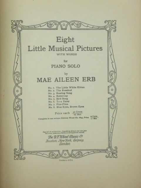 Eight Little Musical Pictures Op. 10