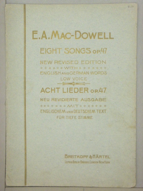 Eight Songs Op. 47