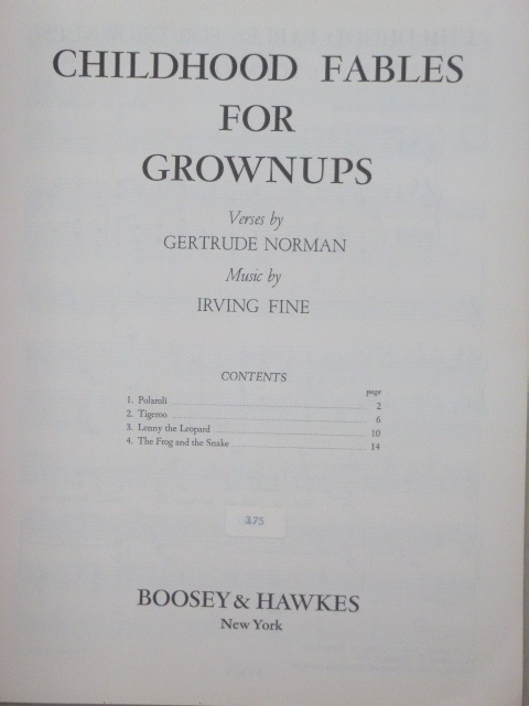 Childhood Fables for Grownups