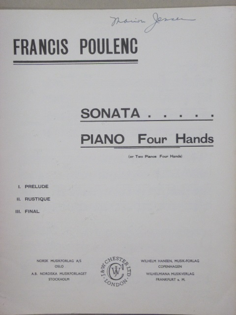 Sonata (Piano Four Hands)