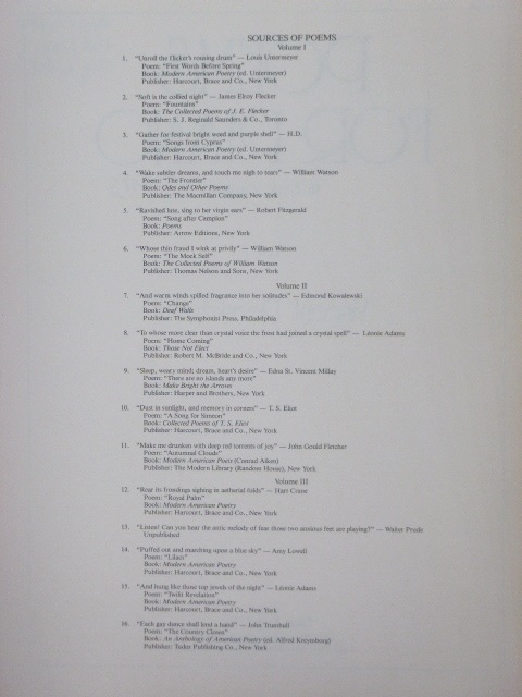 Poems for Piano Vol. 1