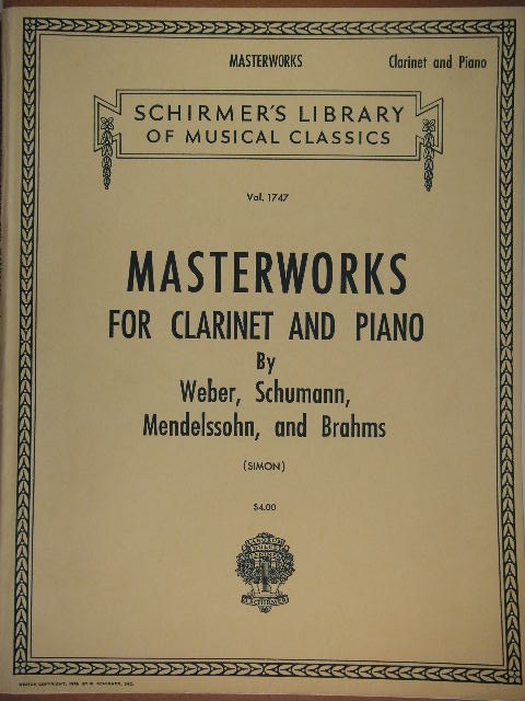 ALBUM: Masterworks for Clarinet and Piano