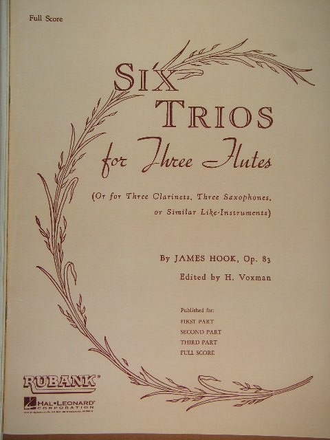 Six Trios for Three Flutes
