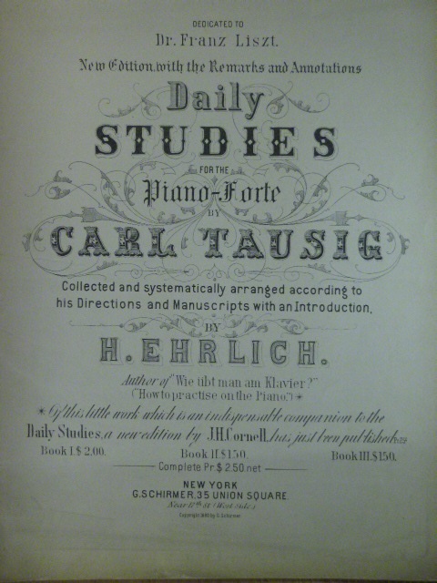 Daily Studies for the Piano Book 1