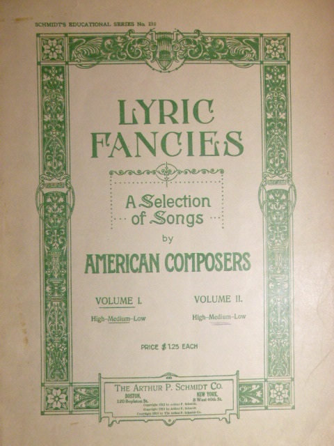 ALBUM: Lyric Fancies Vol. 1