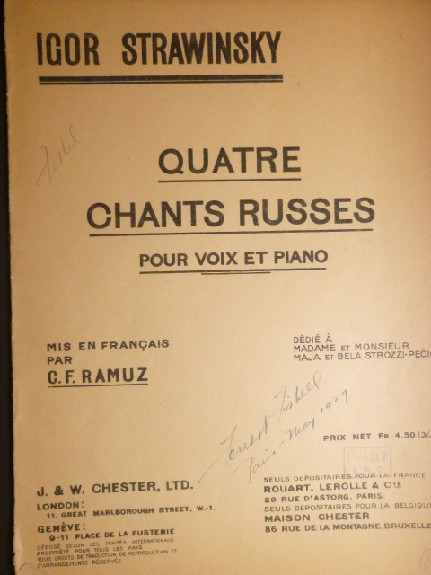 Quatre Chants Russes