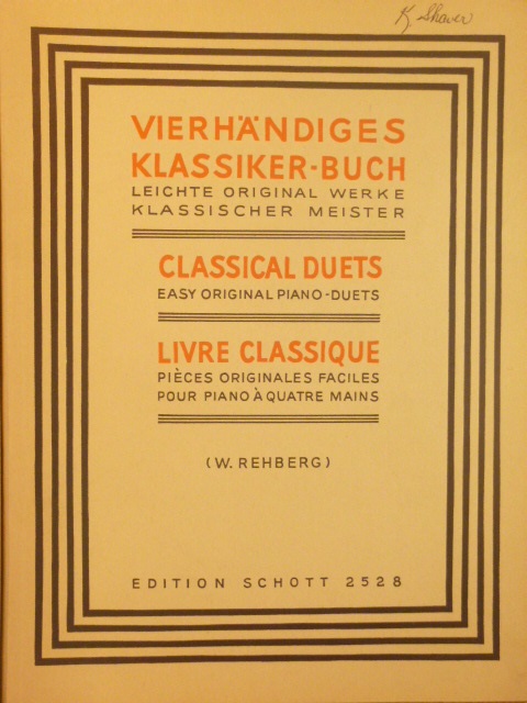 ALBUM: Classical Duets (Easy Original Piano Duets)