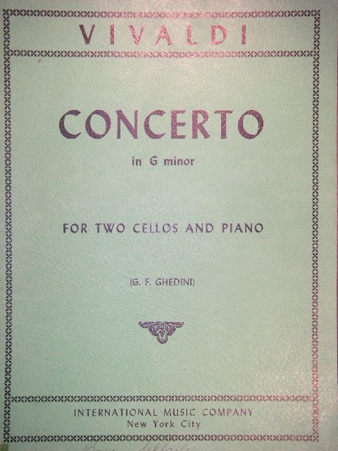 Concerto in G minor for Two Cellos