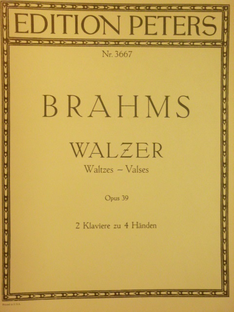 Walzer Op. 39 [two pianos/four hands]