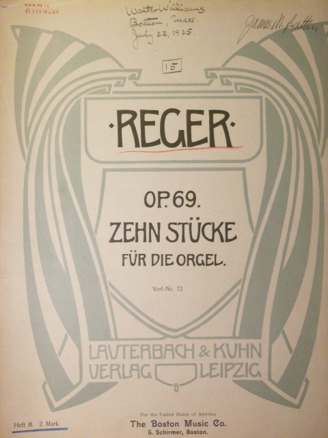 Zehn Stucke fur die Orgel, Op. 69 Bk. 2