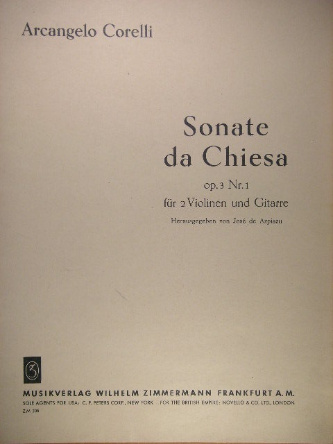 Sonate da Chiesa op. 3, No. 1