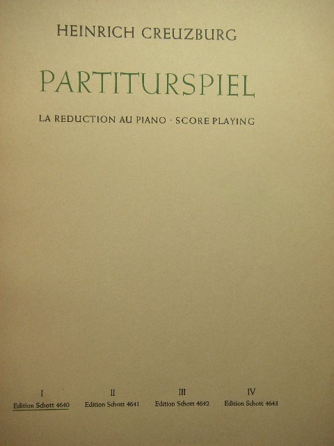Score Playing (4 vol.)