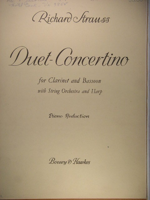 Duet-Concertino for Clarinet and Bassoon