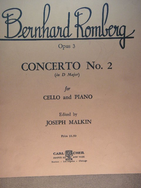 Concerto No. 2 for Cello and Piano Op. 3