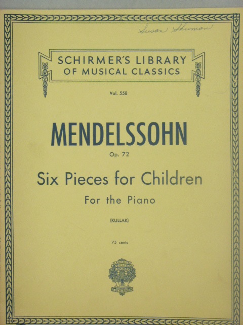 Six Pieces for Children Op. 72