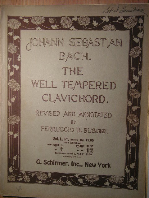 The Well-Tempered Clavichord Vol. 1