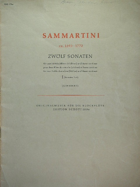Zwolf Sonaten, Book 1 (Nos. 1-4)